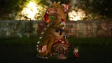 Dinosaur Swinging Gnomes Statue Green  - BY MARK & MARGOT - FREE SHIPPING!