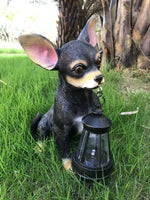 Chihuahua Holding Automic Solar Light - Free Shipping