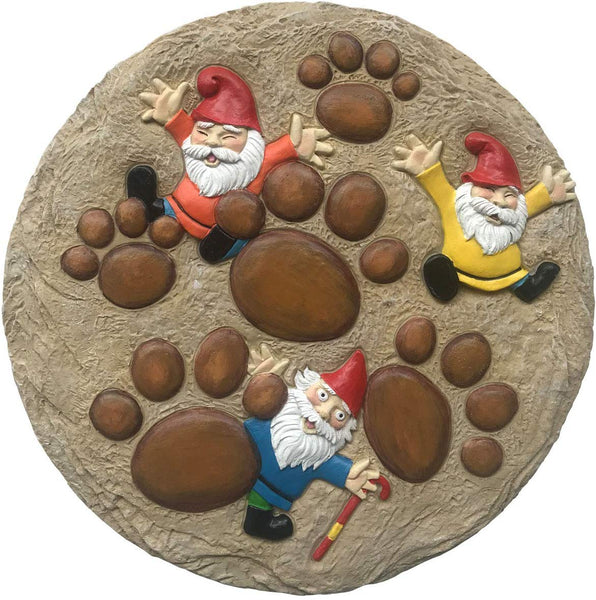 Cat Paw Smushed Gnomes - Garden Stepping Stone