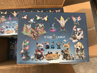 1 MIXED PALLET - BEST SELLERS - Mischievous Cat, Dog, Tree Face, Playing cat - with Color Box - Wholesale