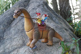 Brontosaurus Dinosaur Gnomes Statue Orange  - BY MARK & MARGOT - FREE SHIPPING!