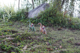 Brontosaurus Dinosaur Gnomes Statue Orange  - BY MARK & MARGOT - FREE SHIPPING!