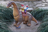 Brontosaurus Dinosaur Gnomes Statue Orange  - BY MARK & MARGOT - FREE SHIPPING!