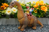 Brontosaurus Dinosaur Gnomes Statue Orange  - BY MARK & MARGOT - FREE SHIPPING!