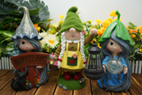 Orb Magic Girl Staff Cracked Glass Sign Solar Powered Statue - BY MARK & MARGOT - FREE SHIPPING!