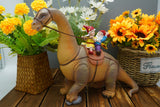 Brontosaurus Dinosaur Gnomes Statue Orange  - BY MARK & MARGOT - FREE SHIPPING!