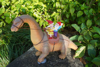 Brontosaurus Dinosaur Gnomes Statue Orange  - BY MARK & MARGOT - FREE SHIPPING!