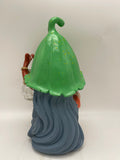 Orb Magic Girl Staff Cracked Glass Sign Solar Powered Statue - BY MARK & MARGOT - FREE SHIPPING!