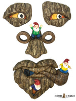 Tree Face Gnomes Massacre - BY MARK & MARGOT
